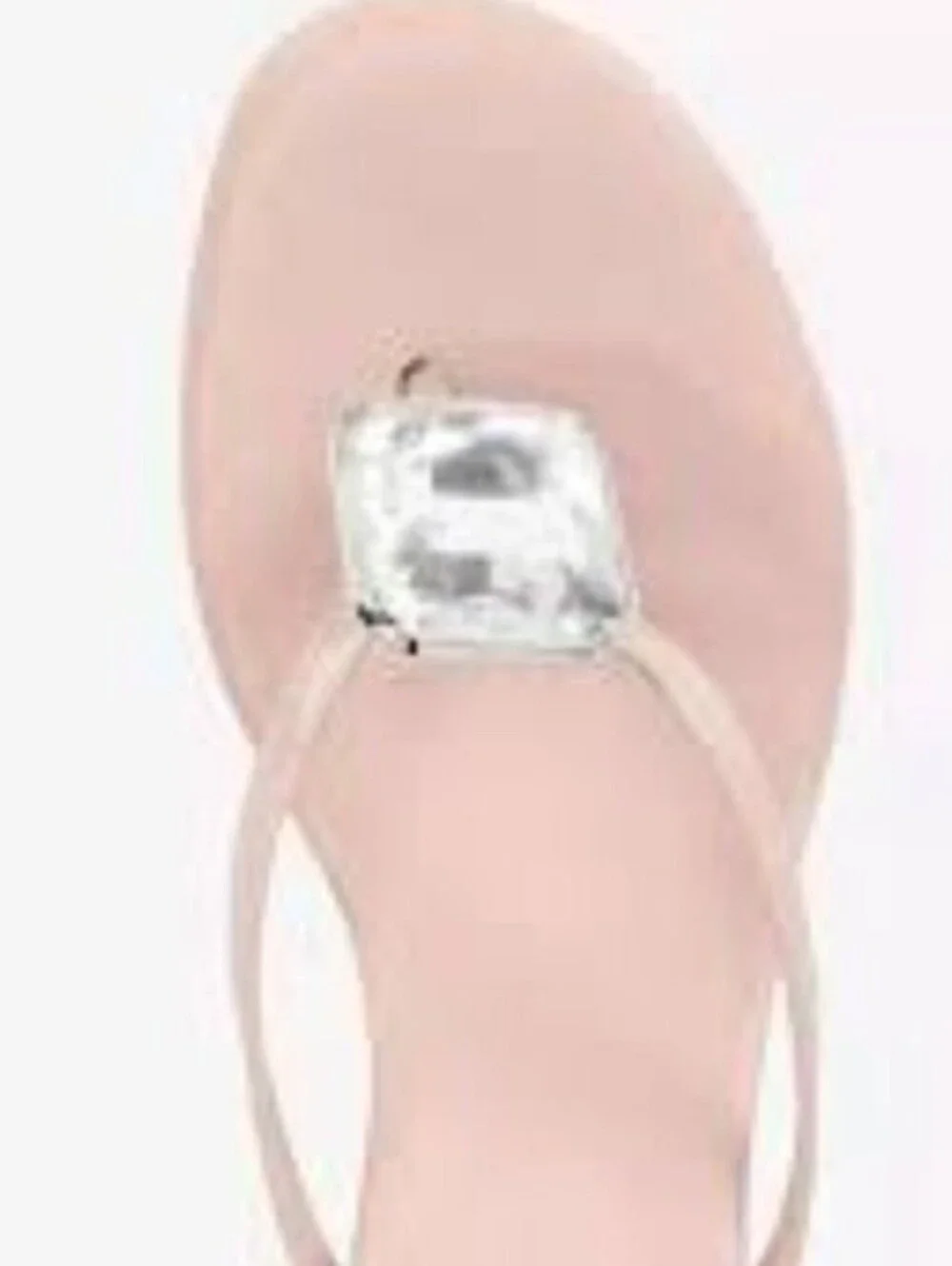 AAG BY Aminah J Lucinda Elegant Pink Gem-Embellished Women's Heeled Sandal Sz 9